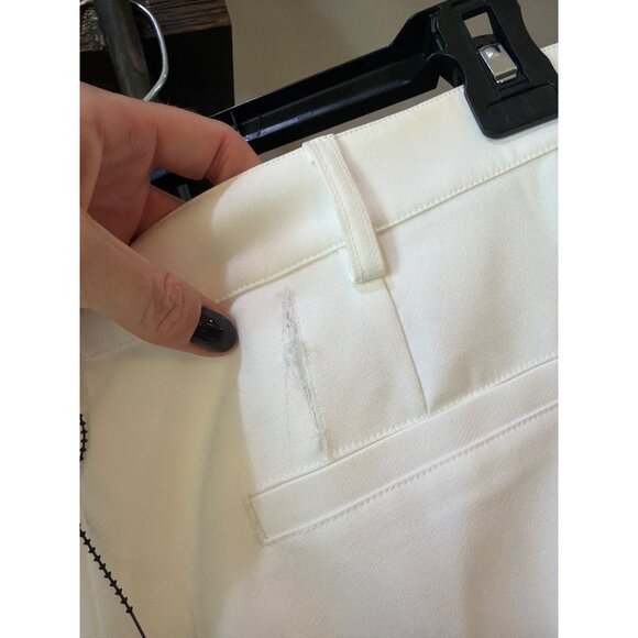 retrofete Alyson Low Waist Wide Leg Short White Womens Size XL - Picture 9 of 11
